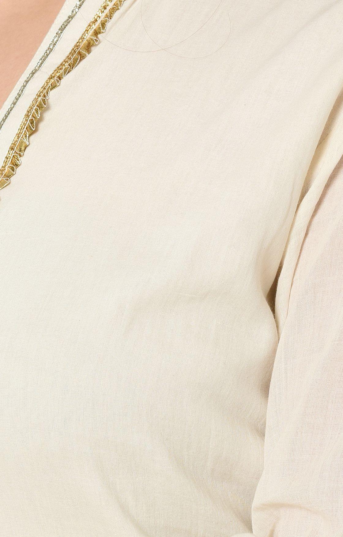 Off White Gota Sharara Set of 3