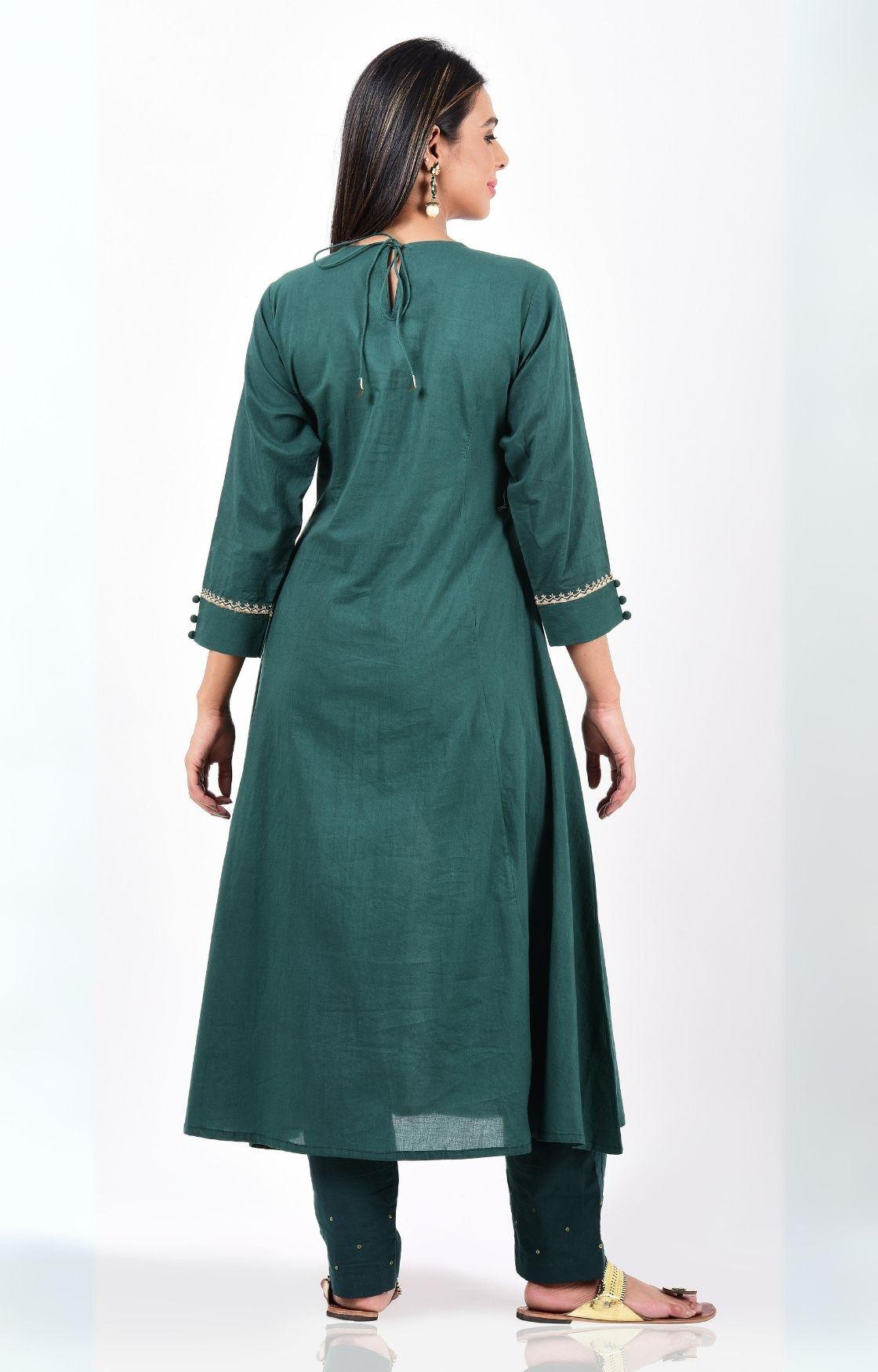 Teal Green Kurta Set