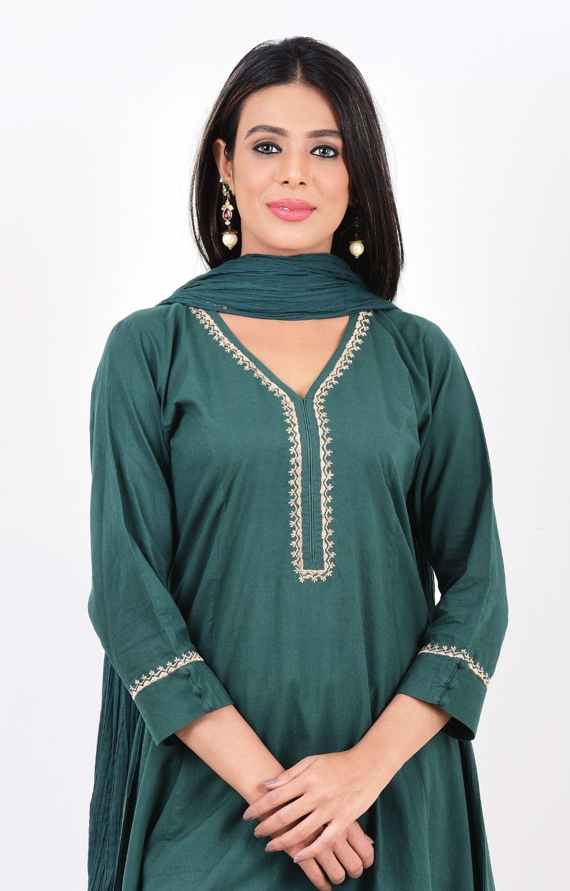 Teal Green Kurta Set