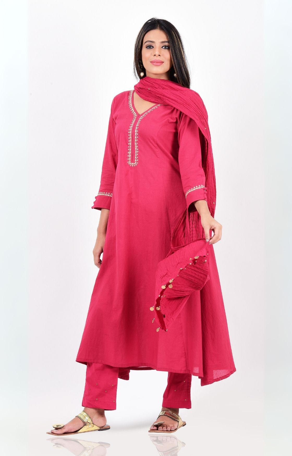 Pink Kurta Set