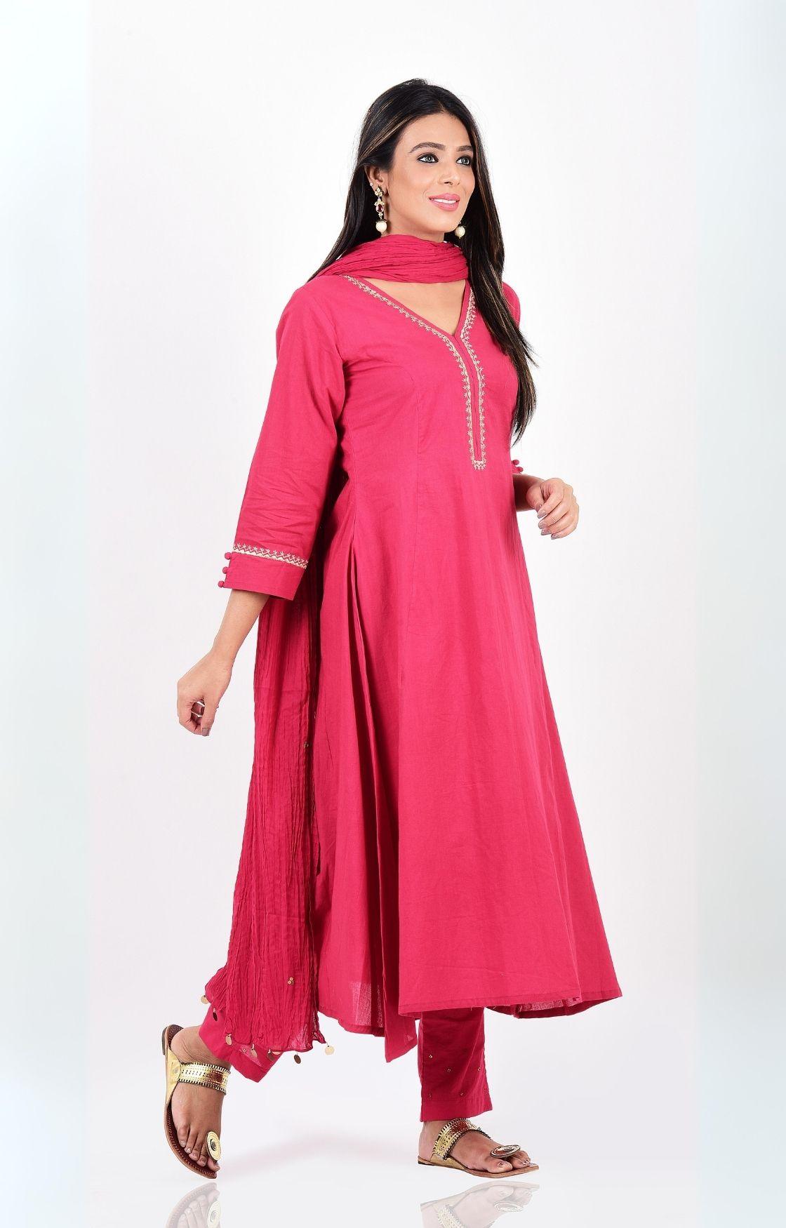 Pink Kurta Set