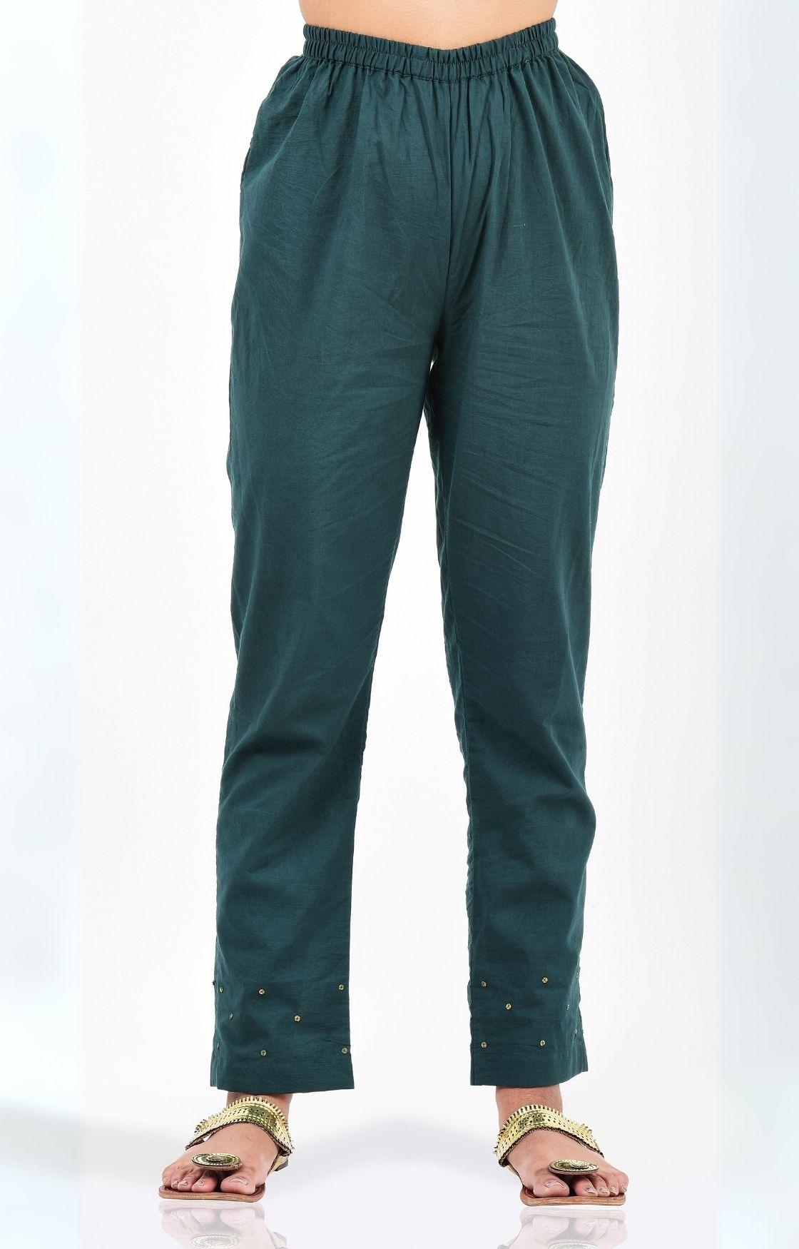 Teal Green Kalidar Kurta Set