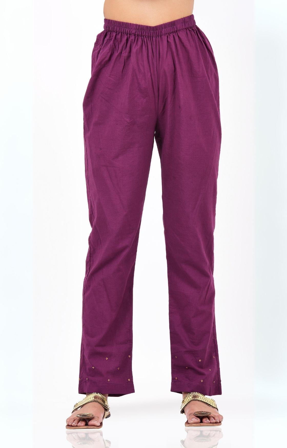 Purple Kalidar Kurta Set