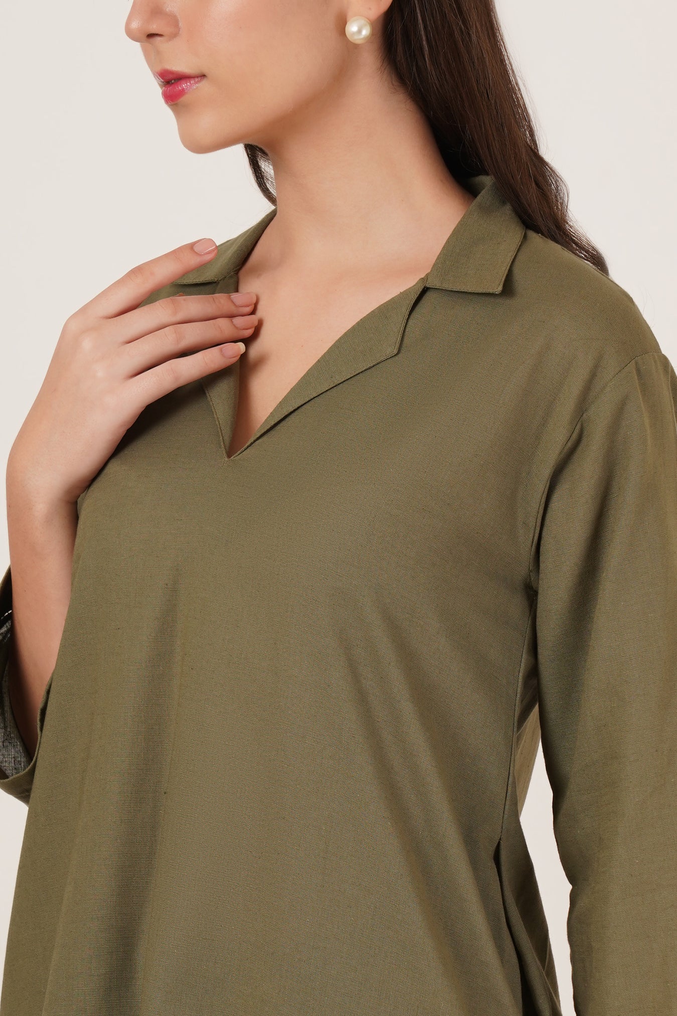 Army Green Tunic Co-Ord Set of 2