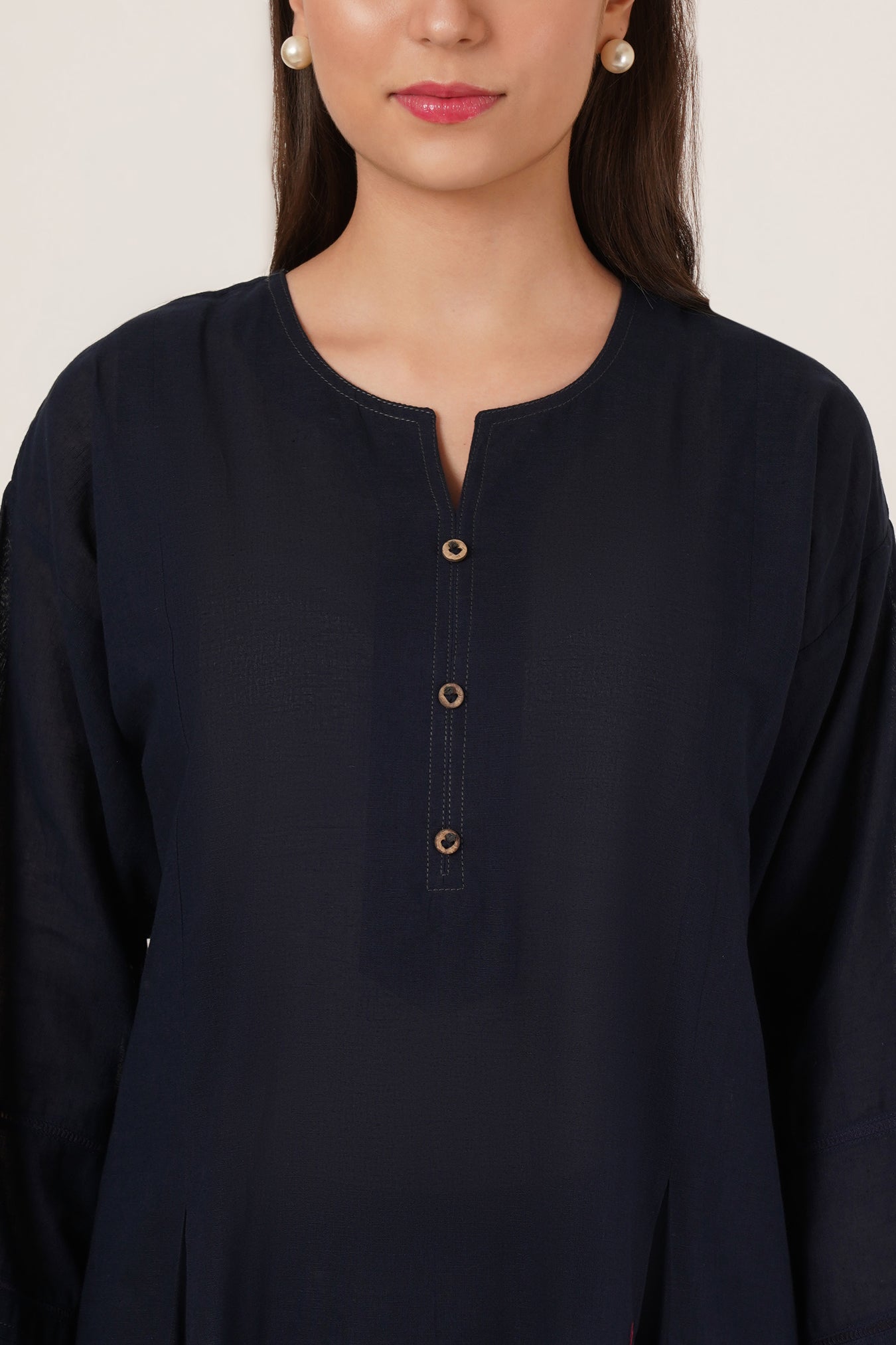 Navy Blue Kaftan Co-Ord Set of 2