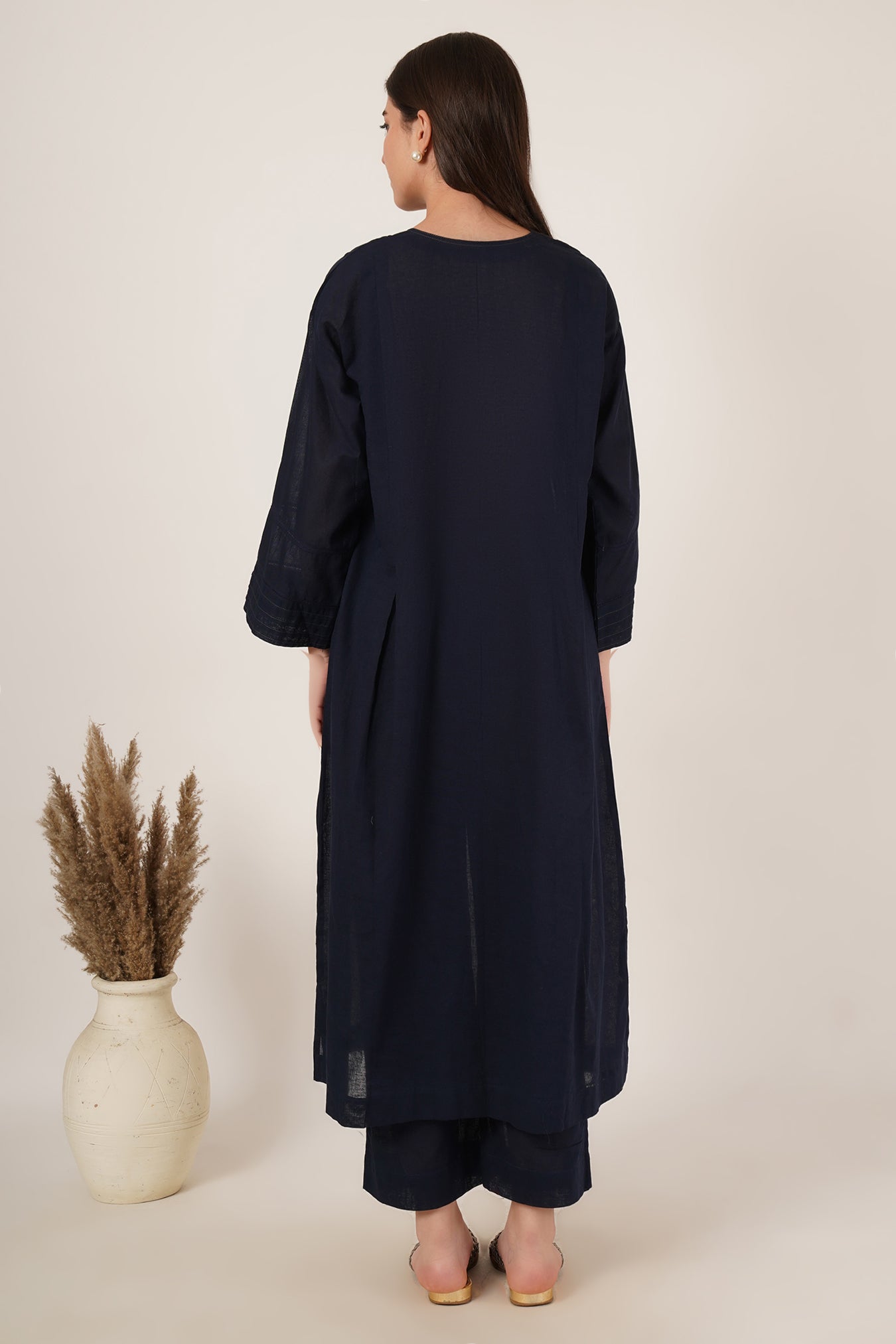 Navy Blue Kaftan Co-Ord Set of 2
