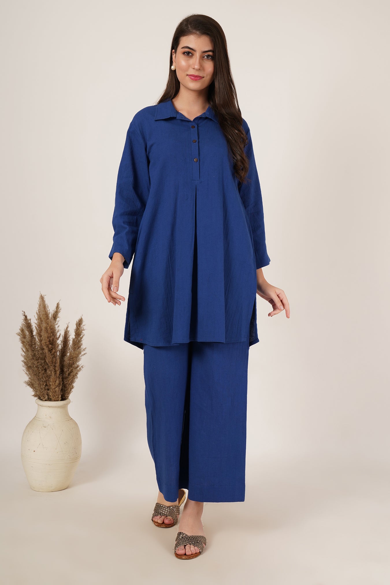 Royal Blue Tunic Co-Ord Set Of 2