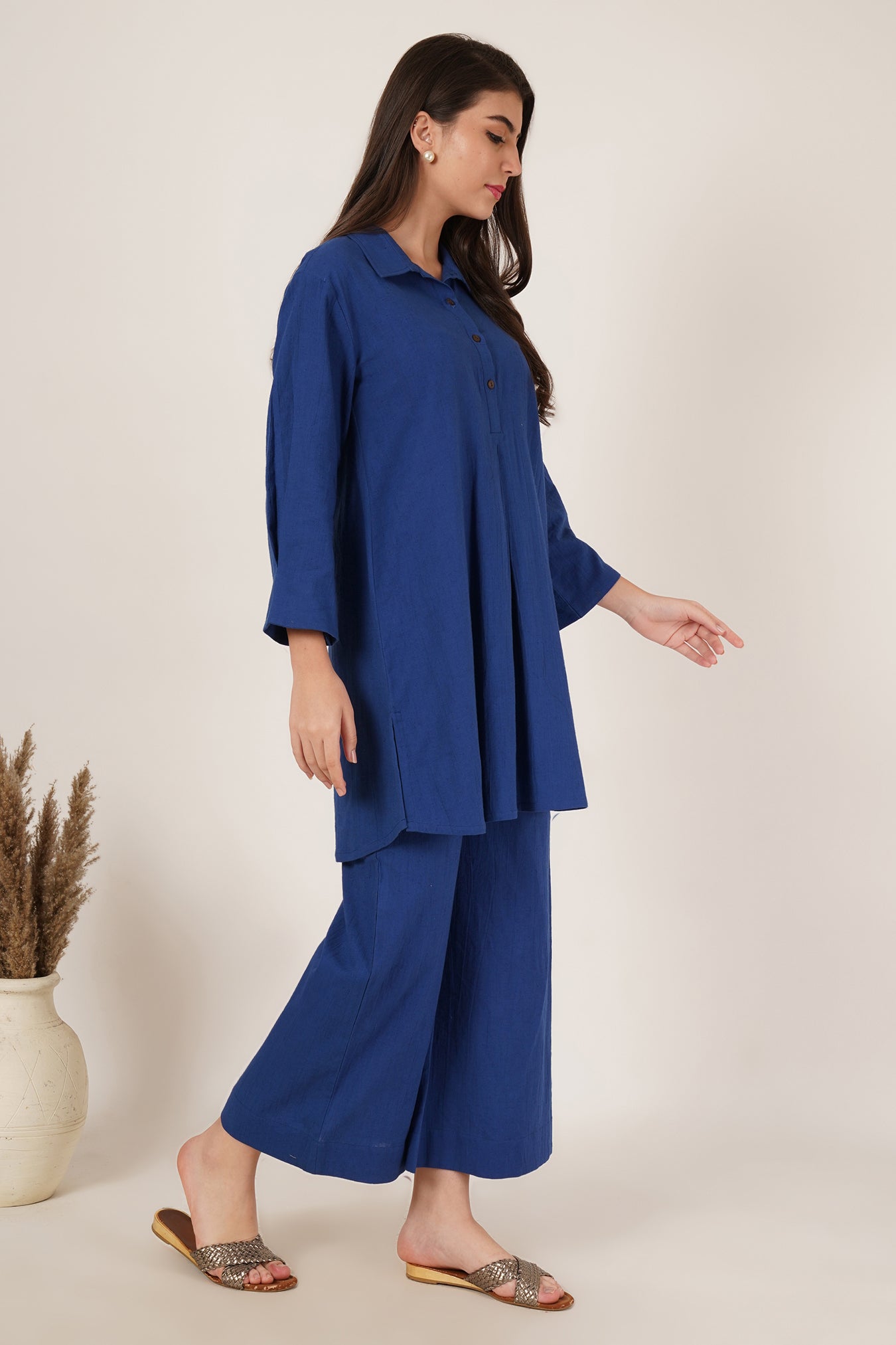 Royal Blue Tunic Co-Ord Set Of 2