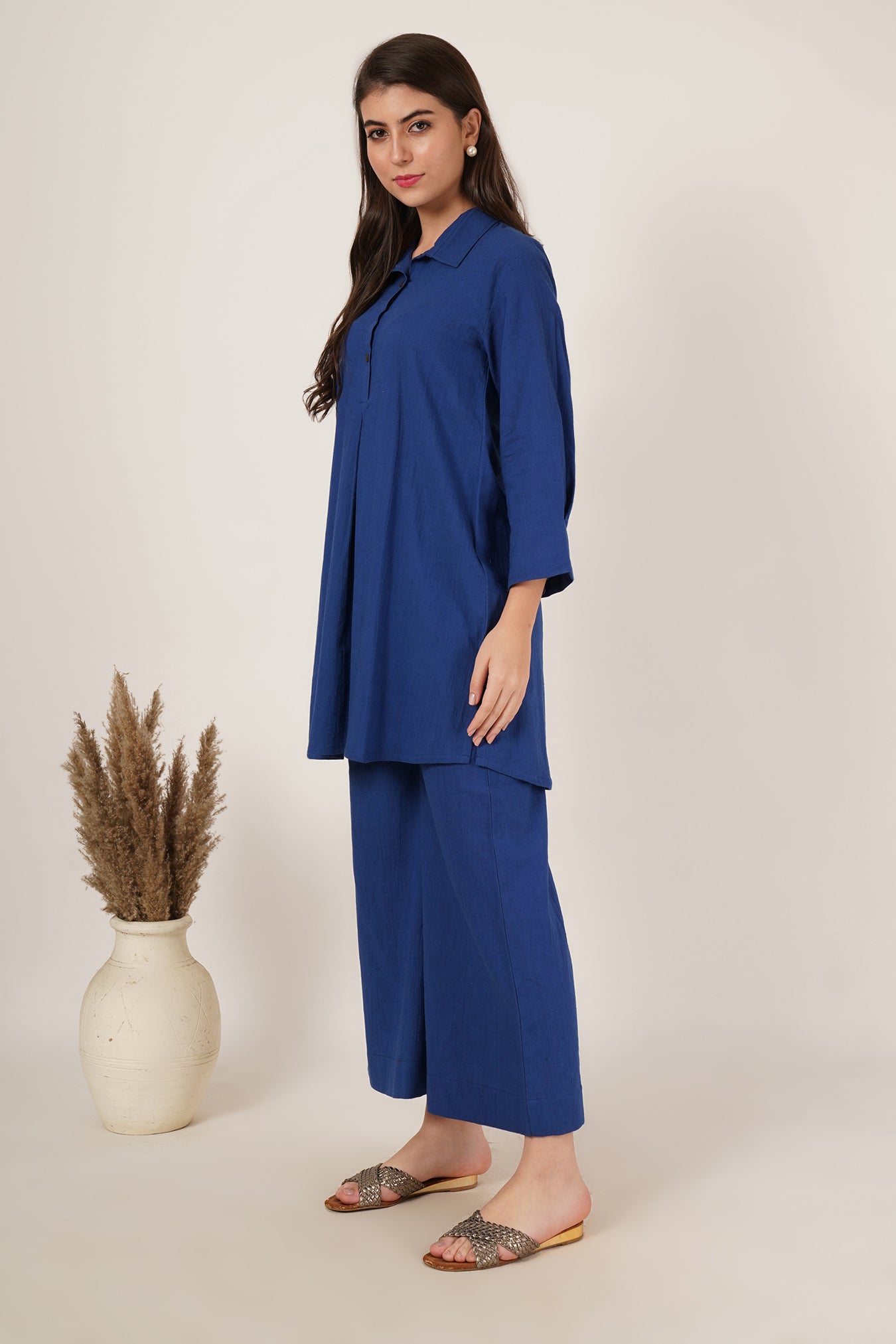 Royal Blue Tunic Co-Ord Set Of 2