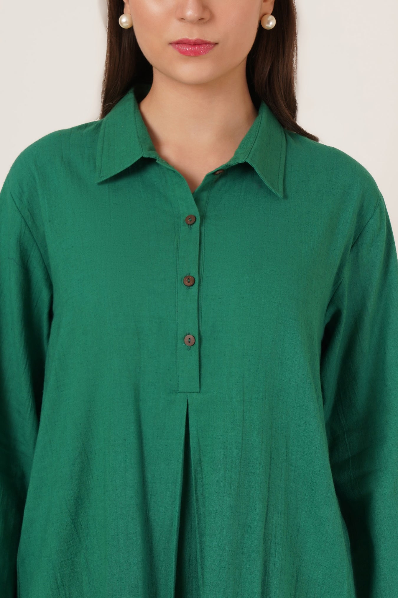 Emerald Green Tunic Co-Ord Set Of 2
