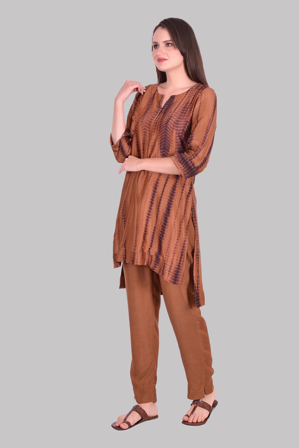 Caramel & Brown Tie Dye Coord Set