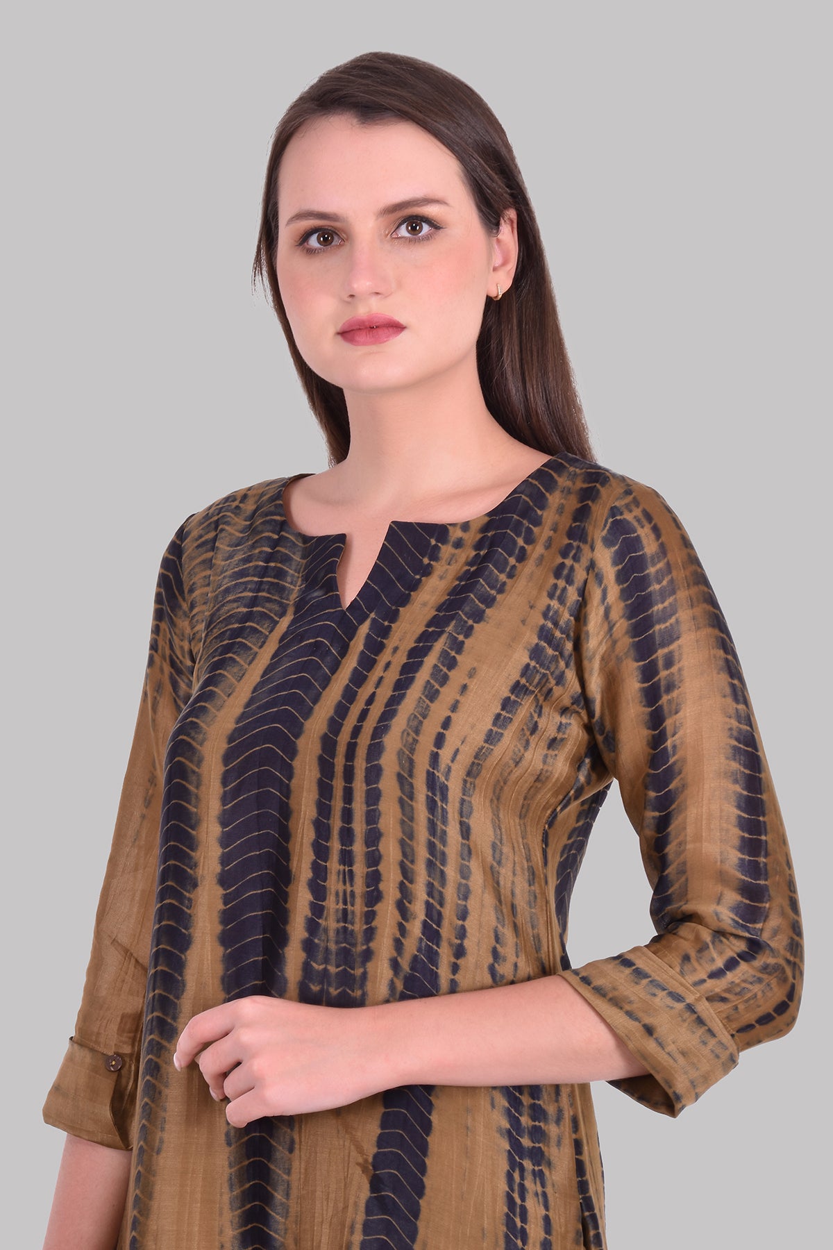Navy and Beige Tie Dye Coord set of 2