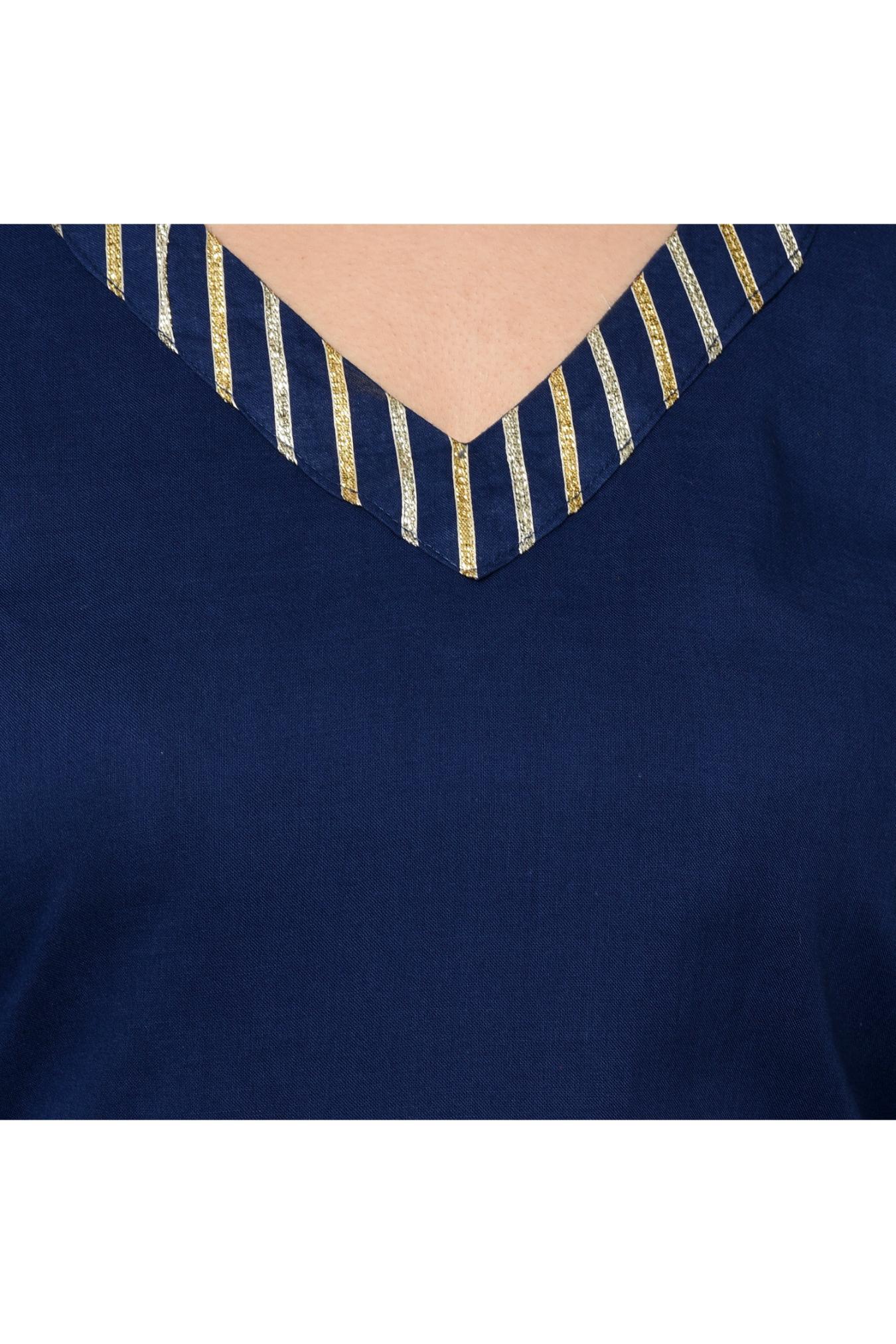NAVY BLUE SHARARA SET OF 3