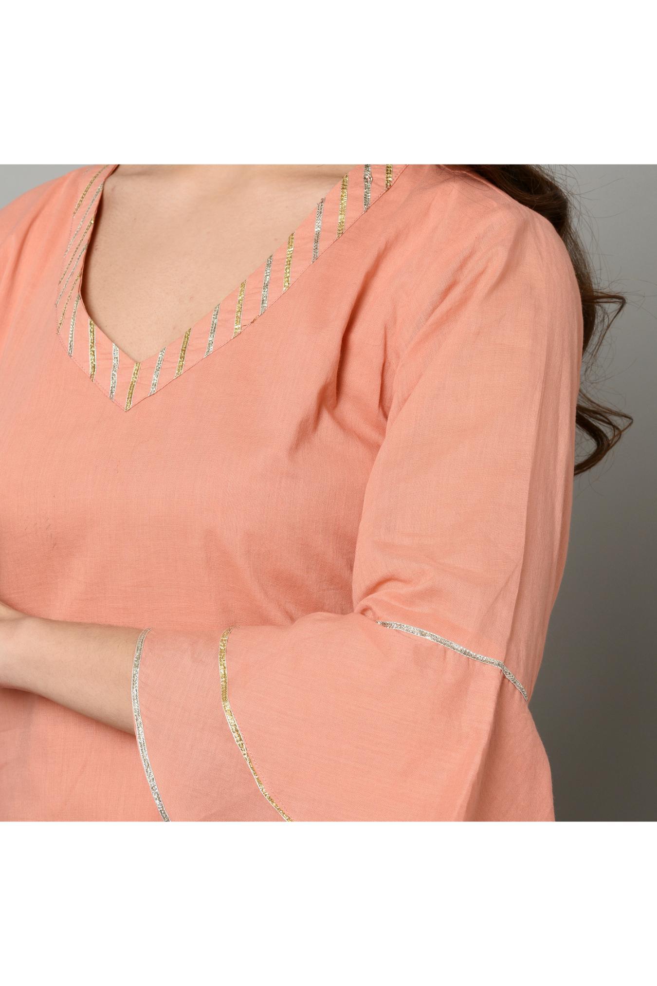 PEACH PINK SHARARA SET OF 3