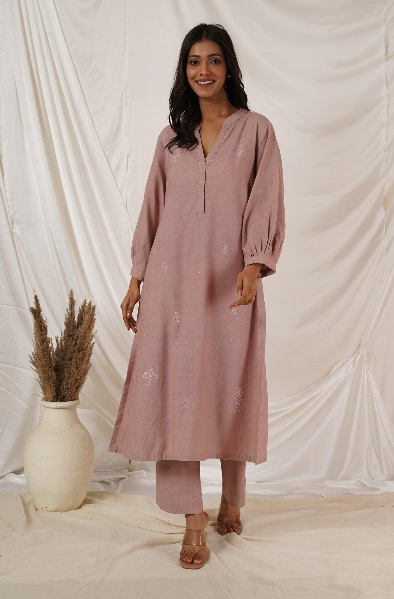 Rose Pink Kurta Coord Set