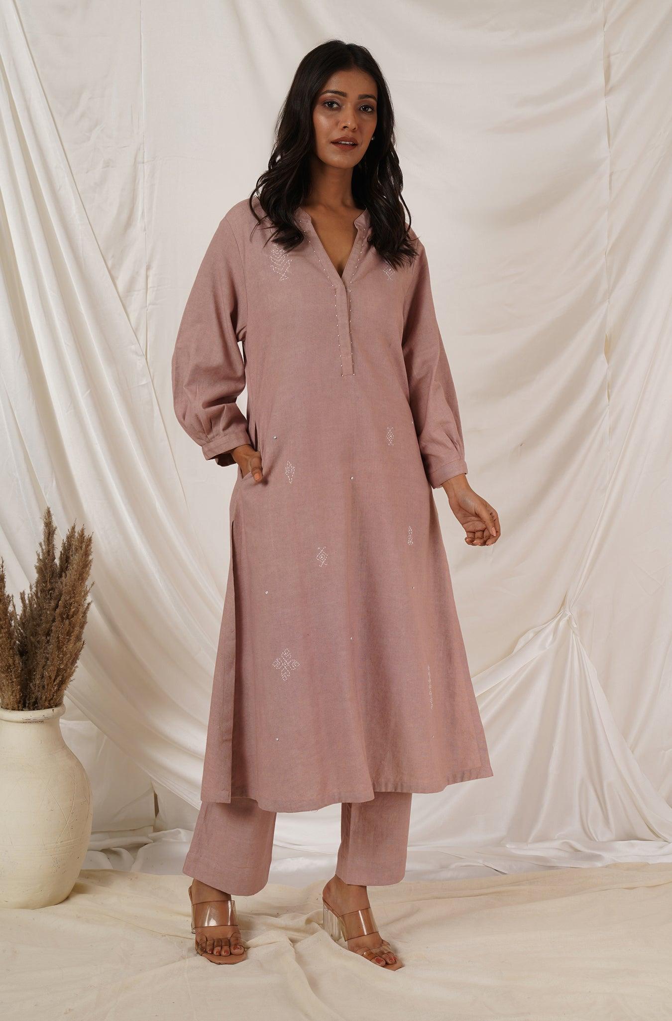 Rose Pink Kurta Coord Set