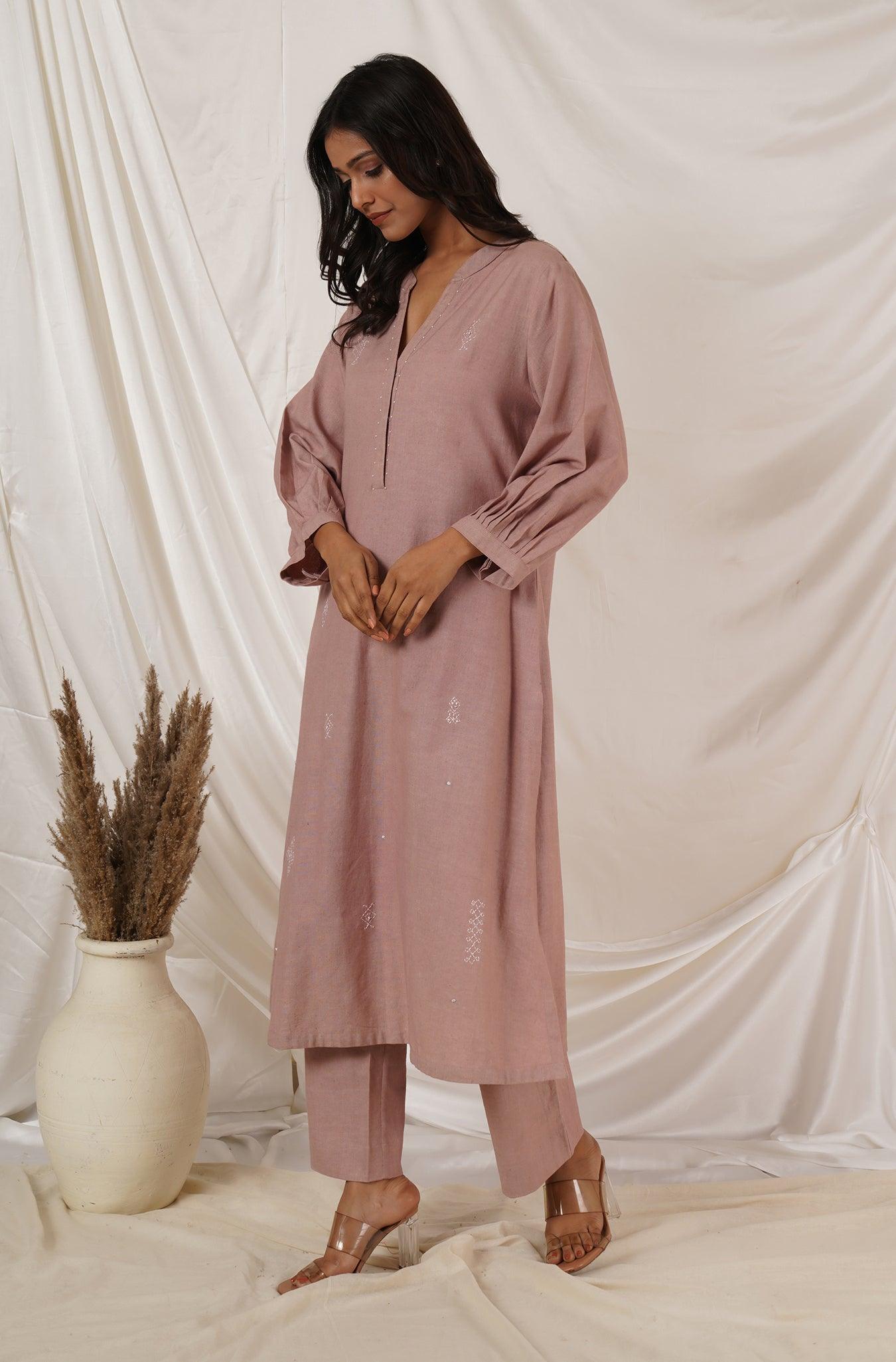 Rose Pink Kurta Coord Set