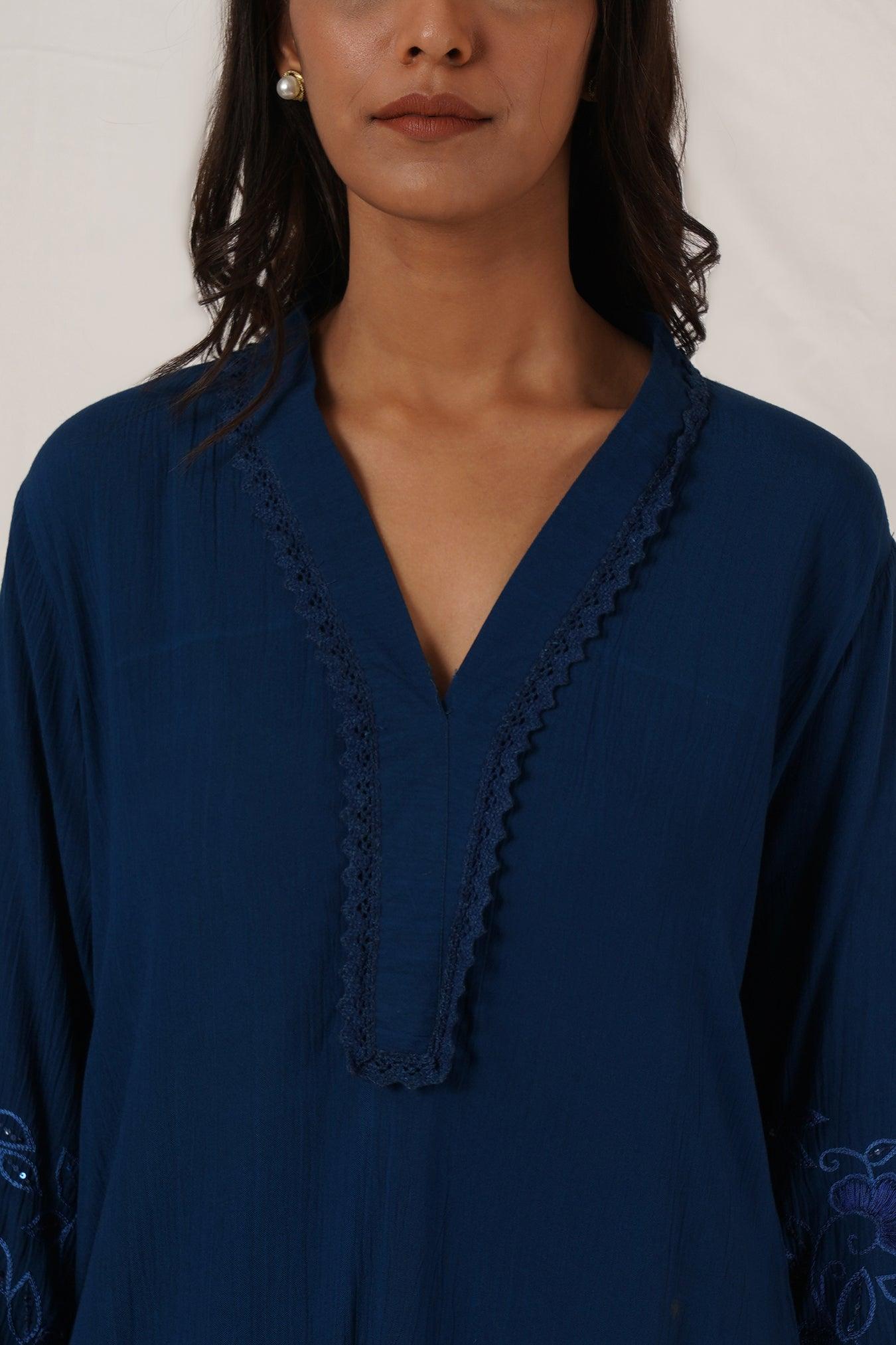 Royal Blue Tunic Coord Set Of 2