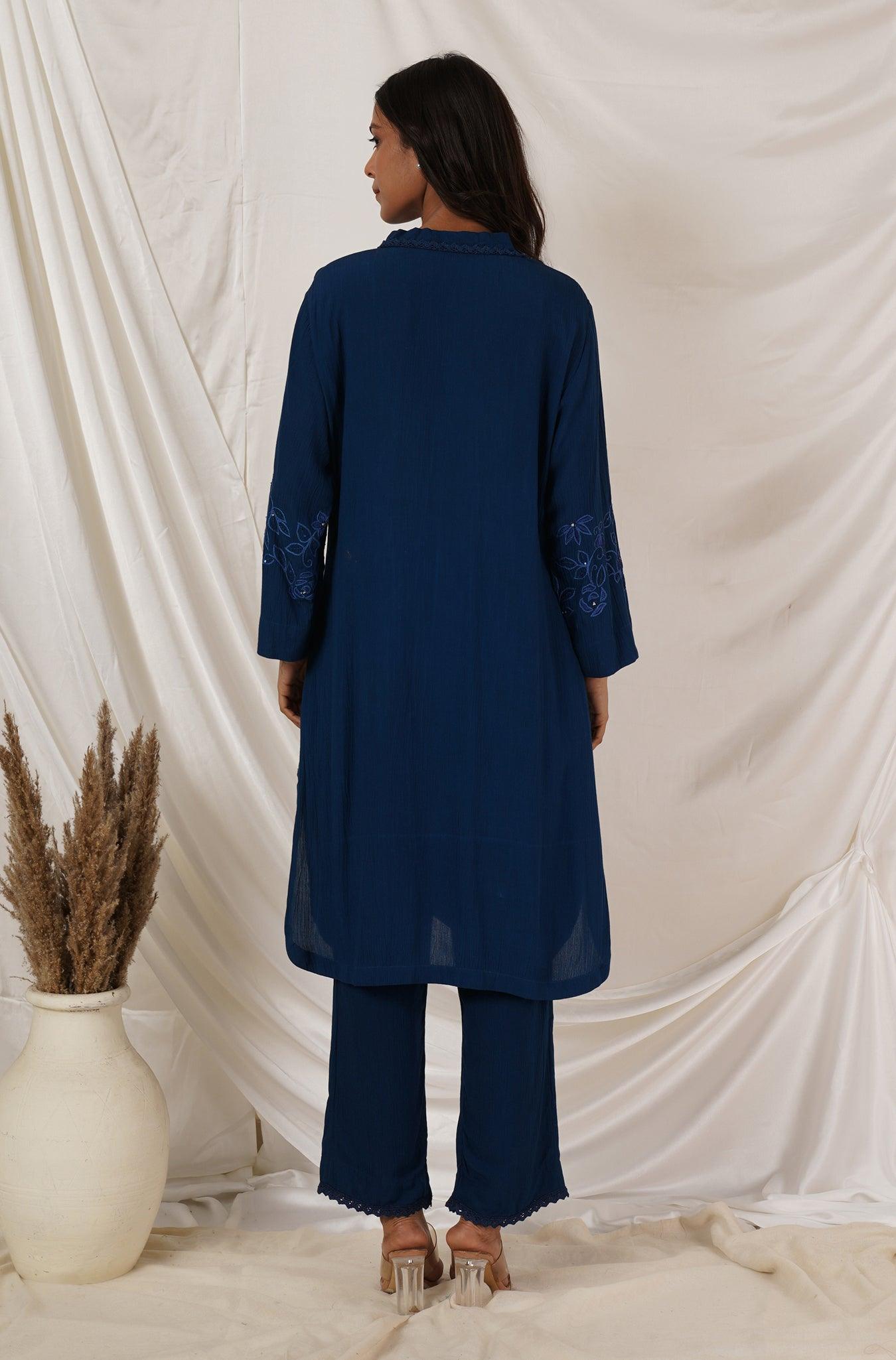 Royal Blue Tunic Coord Set Of 2