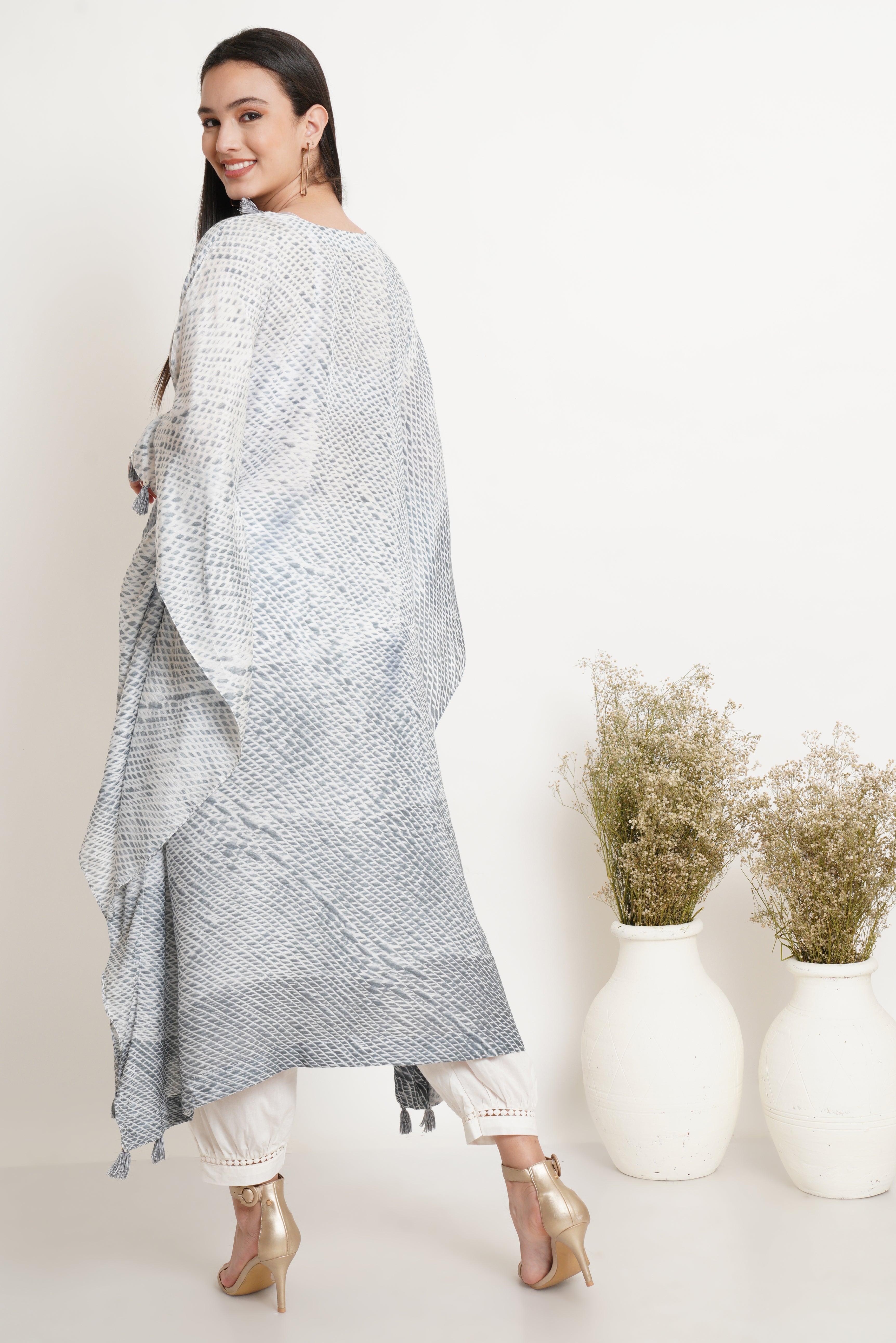 Grey Brick Tie Dye Kaftan