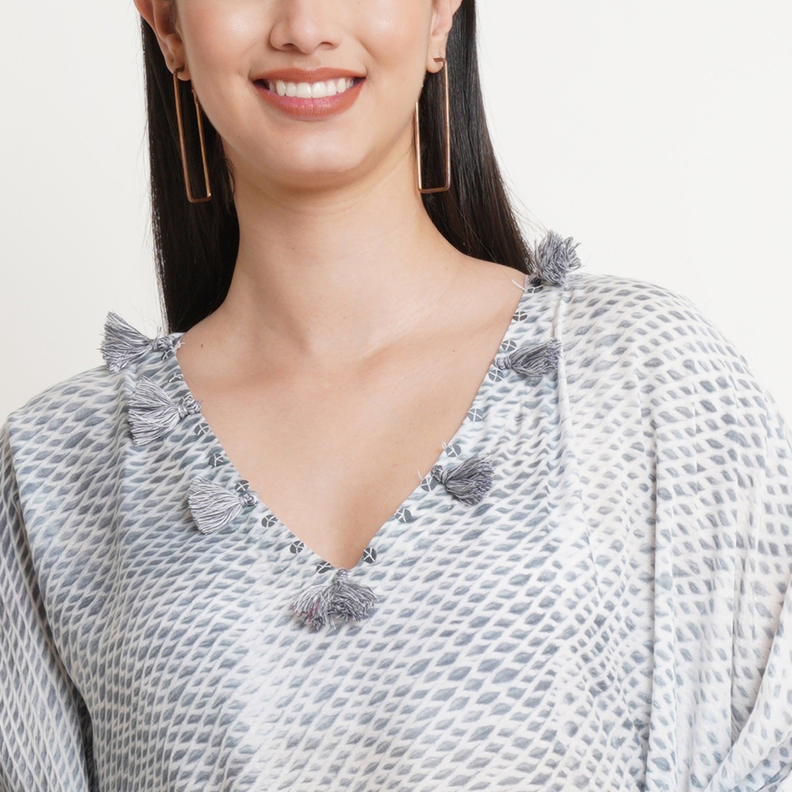 Grey Brick Tie Dye Kaftan