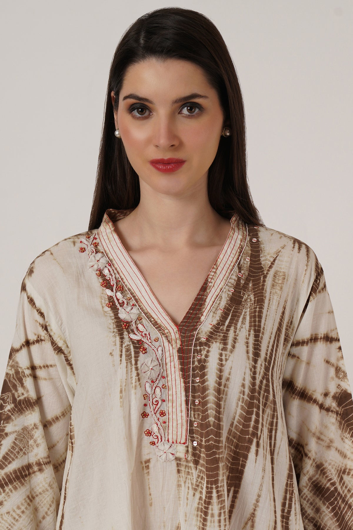Brown Tie Dye tunic set of 2