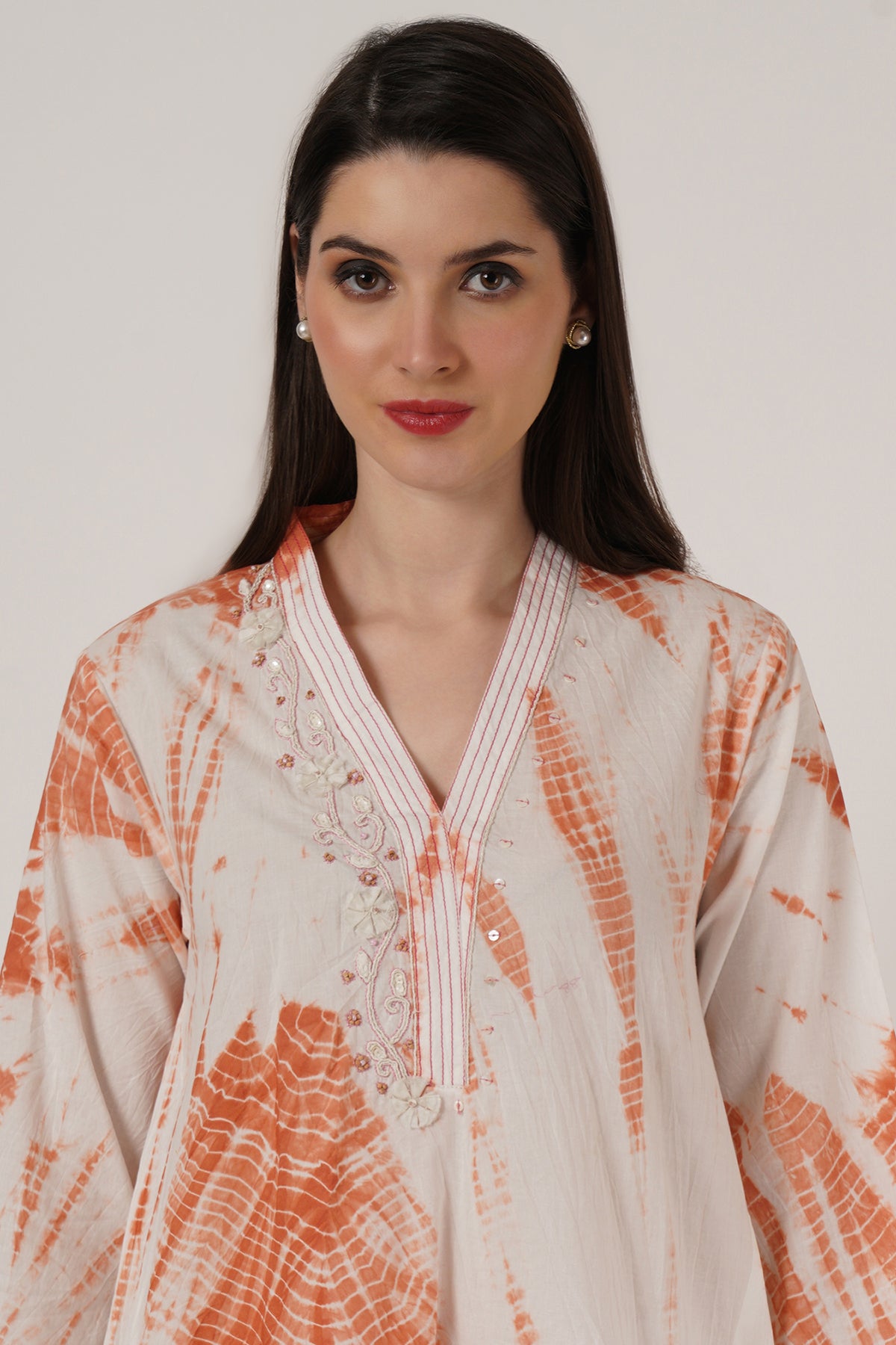 Peach Tie Dye Tunic Set Of 2