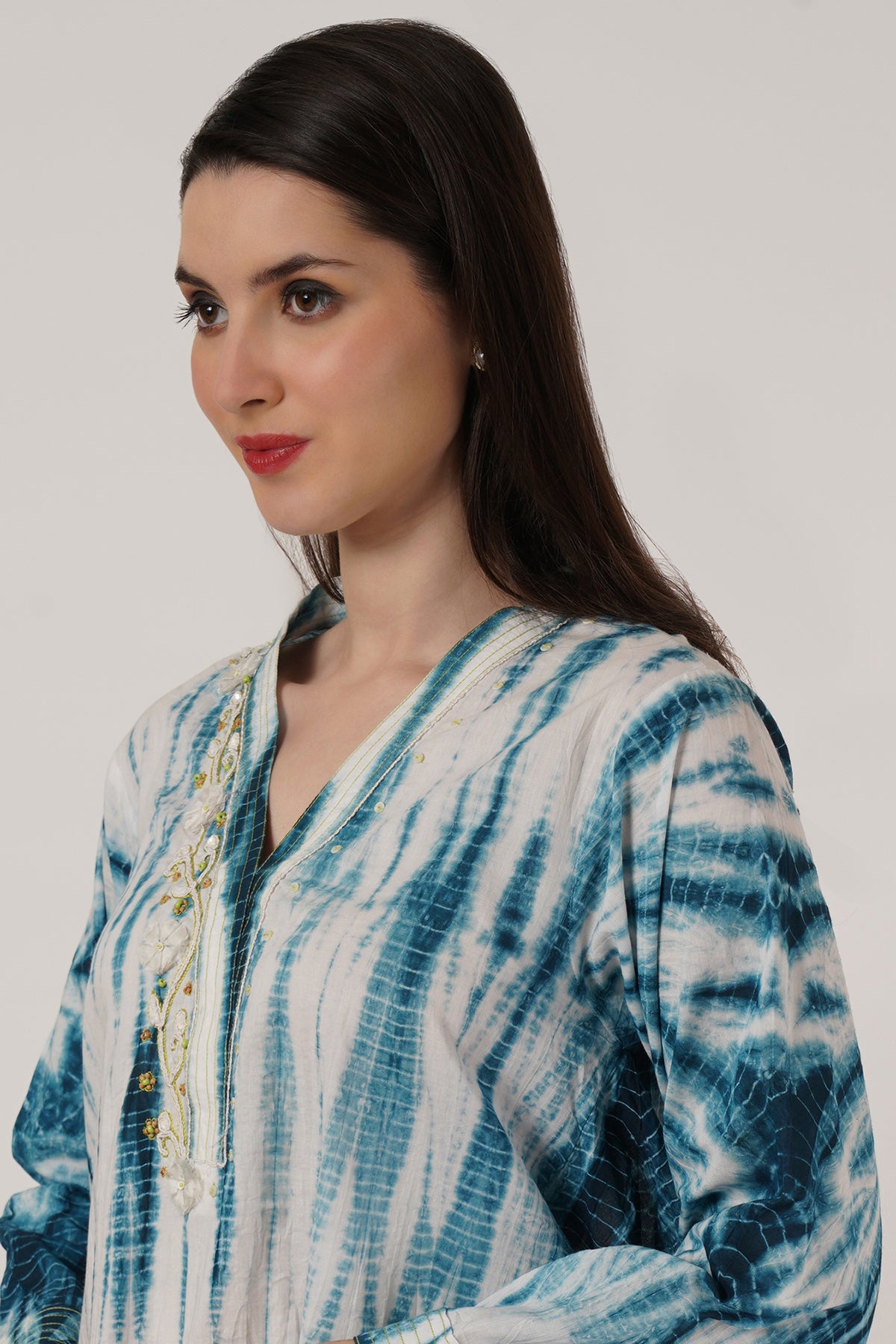 Indigo Blue Tie Dye Tunic set of 2