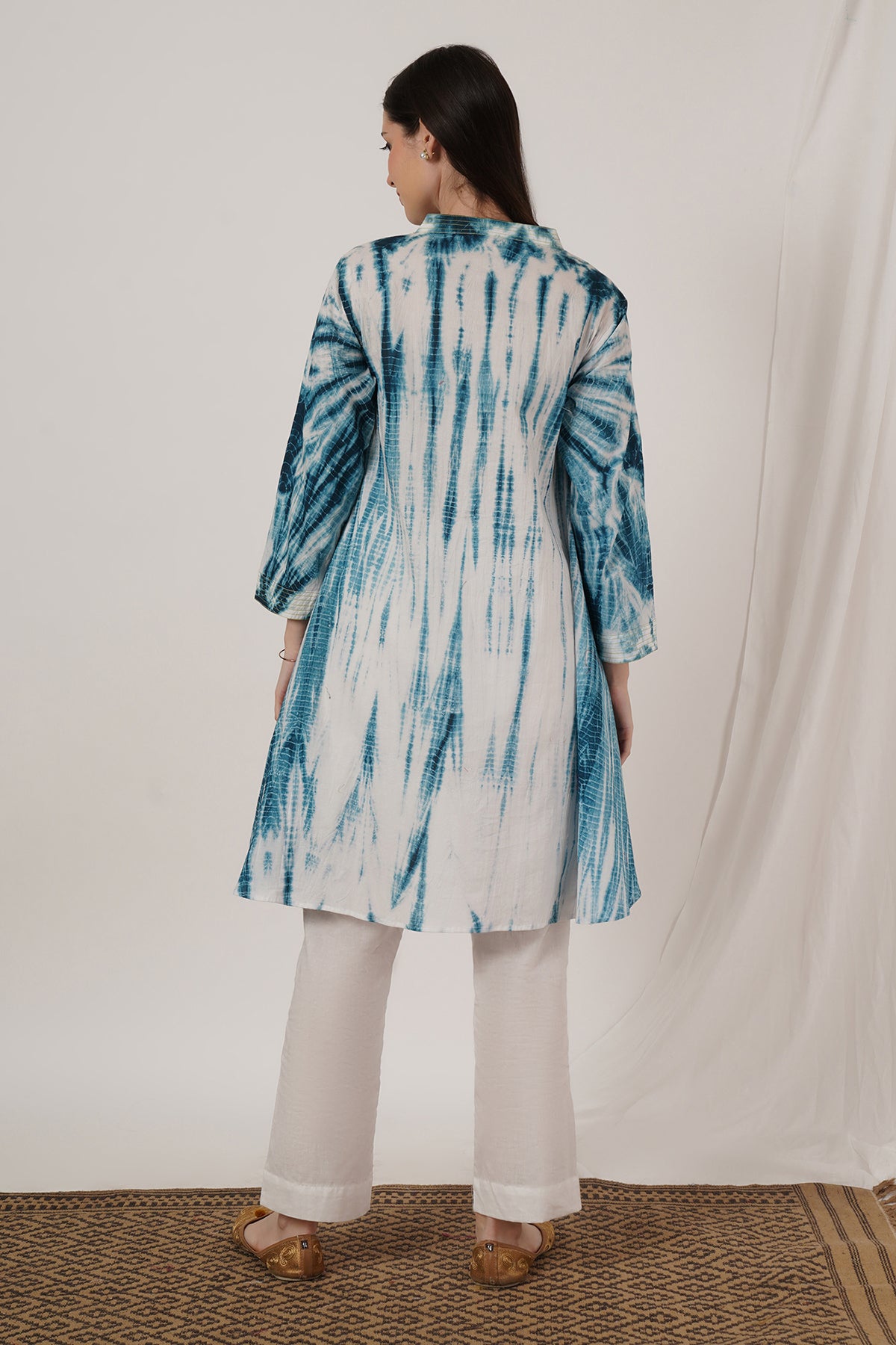 Indigo Blue Tie Dye Tunic set of 2