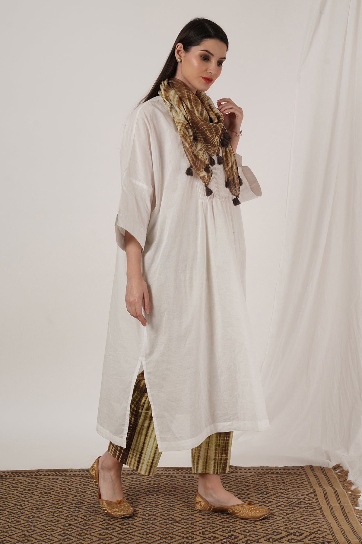 Brown Tie Dye Stole
